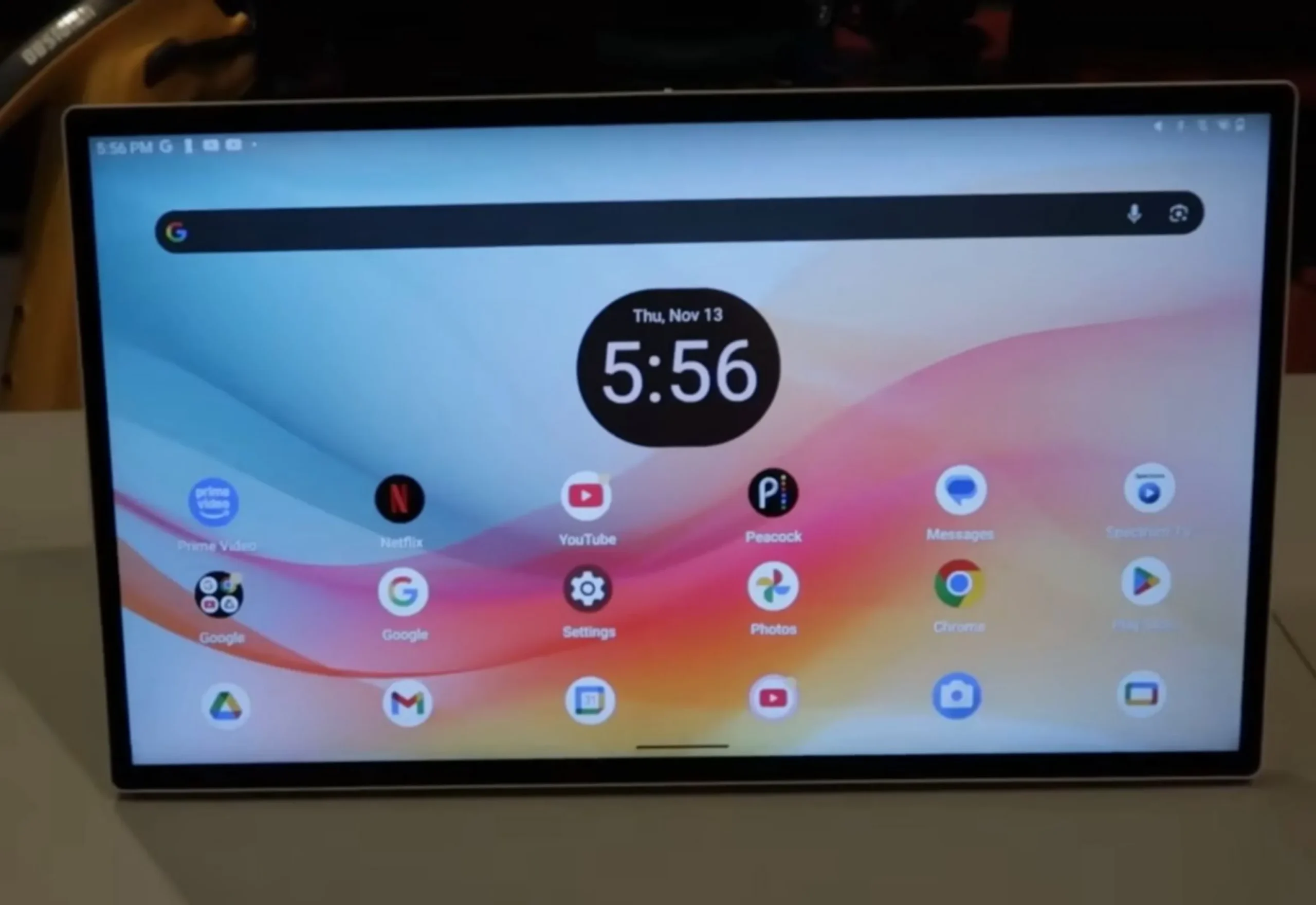 KTC 25-inch Megapad Android display on its built-in stand