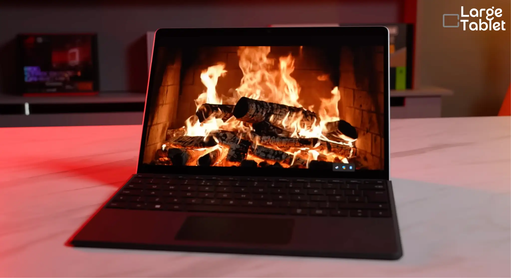 Microsoft Surface Pro 11 display quality test by playing high fps video