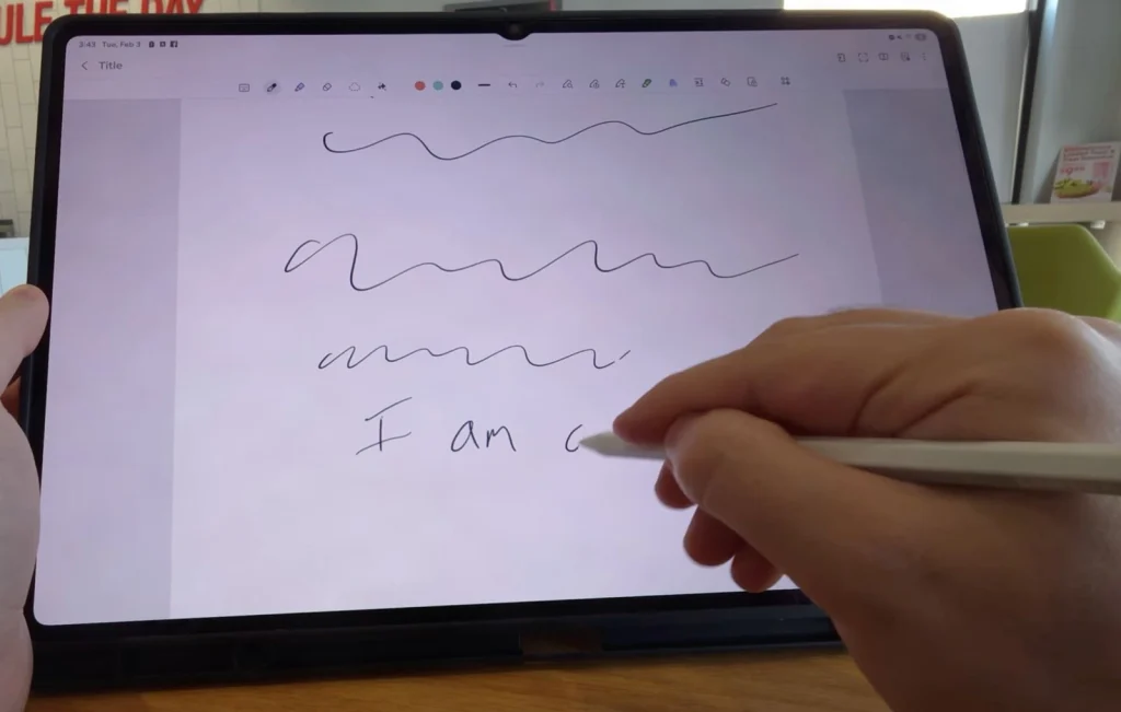 Drawing and writing on tab s11 ultra with S Pen