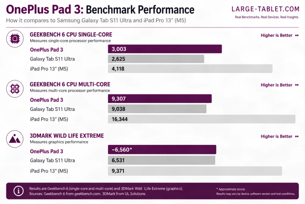 OnePlus Pad 3 Review (After Long Term Test) OnePlus Pad 3 Benchmark Performance vs Galaxy Tab S11 Ultra and iPad Pro M5