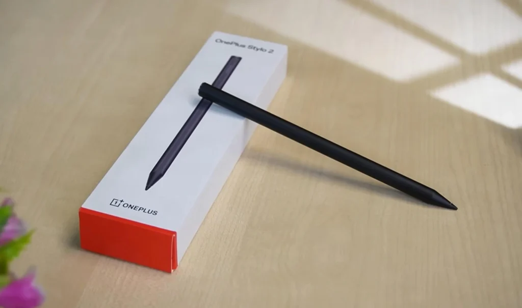 OnePlus Pad 3 Review (After Long Term Test) OnePlus Stylo 2 stylus shown with its retail box